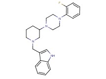 3-({3-[4-(2-fluorophenyl)-1-piperazinyl]-1-piperidinyl}methyl)-1H-indole