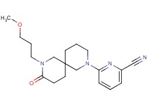 6-[8-(3-methoxypropyl)-9-oxo-2,8-diazaspiro[5.5]undec-2-yl]-2-pyridinecarbonitrile