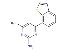 4-(1-benzothien-7-yl)-6-methyl-2-pyrimidinamine