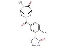 (1S*,5R*)-6-methyl-3-[4-methyl-3-(2-oxo-1-imidazolidinyl)benzoyl]-3,6-diazabicyclo[3.2.2]nonan-7-one