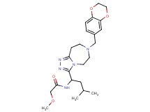 N-{1-[7-(2,3-dihydro-1,4-benzodioxin-6-ylmethyl)-6,7,8,9-tetrahydro-5H-[1,2,4]triazolo[4,3-d][1,4]diazepin-3-yl]-3-methylbutyl}-2-methoxyacetamide