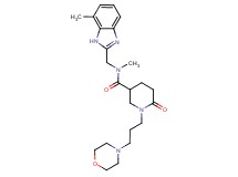 N-methyl-N-[(7-methyl-1H-benzimidazol-2-yl)methyl]-1-[3-(4-morpholinyl)propyl]-6-oxo-3-piperidinecarboxamide