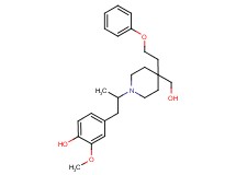 4-{2-[4-(hydroxymethyl)-4-(2-phenoxyethyl)-1-piperidinyl]propyl}-2-methoxyphenol