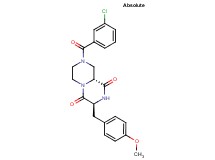 (3S,9aR)-8-(3-chlorobenzoyl)-3-(4-methoxybenzyl)tetrahydro-2H-pyrazino[1,2-a]pyrazine-1,4(3H,6H)-dione