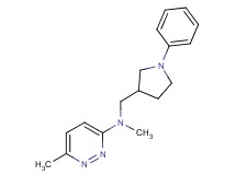 N,6-dimethyl-N-[(1-phenyl-3-pyrrolidinyl)methyl]-3-pyridazinamine