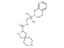 N-[2-(3,4-dihydro-2(1H)-isoquinolinyl)-2-methylpropyl]-2,8-diazaspiro[4.5]decane-3-carboxamide dihydrochloride