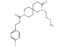 9-[3-(4-fluorophenyl)propanoyl]-2-(2-methoxyethyl)-2,9-diazaspiro[5.5]undecan-3-one