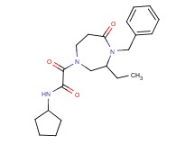 2-(4-benzyl-3-ethyl-5-oxo-1,4-diazepan-1-yl)-N-cyclopentyl-2-oxoacetamide