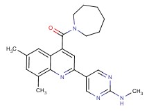 5-[4-(azepan-1-ylcarbonyl)-6,8-dimethylquinolin-2-yl]-N-methylpyrimidin-2-amine