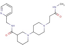 1'-[3-(methylamino)-3-oxopropyl]-N-(pyridin-2-ylmethyl)-1,4'-bipiperidine-3-carboxamide