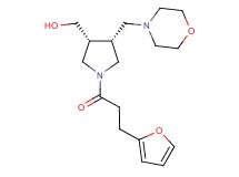 [(3R*,4R*)-1-[3-(2-furyl)propanoyl]-4-(4-morpholinylmethyl)-3-pyrrolidinyl]methanol