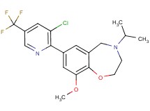 7-[3-chloro-5-(trifluoromethyl)-2-pyridinyl]-4-isopropyl-9-methoxy-2,3,4,5-tetrahydro-1,4-benzoxazepine