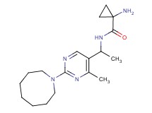 1-amino-N-{1-[2-(1-azocanyl)-4-methyl-5-pyrimidinyl]ethyl}cyclopropanecarboxamide dihydrochloride