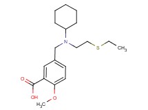 5-({cyclohexyl[2-(ethylthio)ethyl]amino}methyl)-2-methoxybenzoic acid