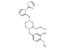 2-(1-(4-methoxy-3-methylbenzyl)-4-{[1-(1,3-thiazol-2-yl)-1H-pyrrol-2-yl]methyl}-2-piperazinyl)ethanol