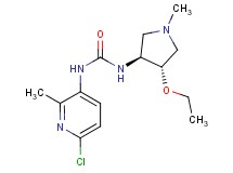 N-(6-chloro-2-methylpyridin-3-yl)-N'-[(3S*,4S*)-4-ethoxy-1-methylpyrrolidin-3-yl]urea