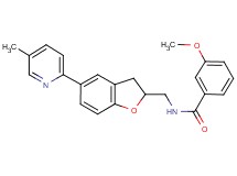 3-methoxy-N-{[5-(5-methyl-2-pyridinyl)-2,3-dihydro-1-benzofuran-2-yl]methyl}benzamide