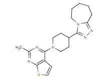 3-[1-(2-methylthieno[2,3-d]pyrimidin-4-yl)-4-piperidinyl]-6,7,8,9-tetrahydro-5H-[1,2,4]triazolo[4,3-a]azepine