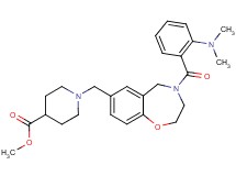 methyl 1-({4-[2-(dimethylamino)benzoyl]-2,3,4,5-tetrahydro-1,4-benzoxazepin-7-yl}methyl)-4-piperidinecarboxylate
