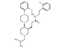N-[2-(2-chlorophenyl)ethyl]-3-{(3S*,4R*)-1-isobutyl-4-[4-(2-methoxyphenyl)-1-piperazinyl]-3-piperidinyl}propanamide