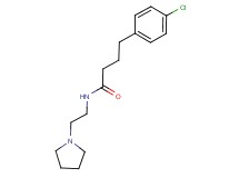 4-(4-chlorophenyl)-N-[2-(1-pyrrolidinyl)ethyl]butanamide