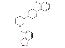1-[1-(1,3-benzodioxol-4-ylmethyl)-3-piperidinyl]-4-(2-methylphenyl)piperazine