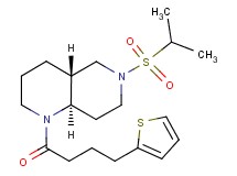 (4aR*,8aR*)-6-(isopropylsulfonyl)-1-[4-(2-thienyl)butanoyl]decahydro-1,6-naphthyridine