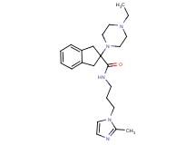 2-(4-ethyl-1-piperazinyl)-N-[3-(2-methyl-1H-imidazol-1-yl)propyl]-2-indanecarboxamide