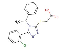 {[5-(2-chlorophenyl)-4-(1-phenylethyl)-4H-1,2,4-triazol-3-yl]thio}acetic acid