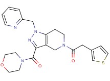 3-(4-morpholinylcarbonyl)-1-(2-pyridinylmethyl)-5-(3-thienylacetyl)-4,5,6,7-tetrahydro-1H-pyrazolo[4,3-c]pyridine