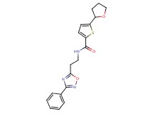 N-[2-(3-phenyl-1,2,4-oxadiazol-5-yl)ethyl]-5-(tetrahydro-2-furanyl)-2-thiophenecarboxamide