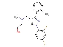 2-[{[1-(2,4-difluorophenyl)-3-(2-methylphenyl)-1H-pyrazol-4-yl]methyl}(methyl)amino]ethanol