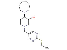 (3R*,4R*)-4-(1-azepanyl)-1-{[2-(ethylthio)-5-pyrimidinyl]methyl}-3-piperidinol