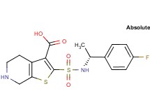 2-({[(1R)-1-(4-fluorophenyl)ethyl]amino}sulfonyl)-4,5,6,7-tetrahydrothieno[2,3-c]pyridine-3-carboxylic acid