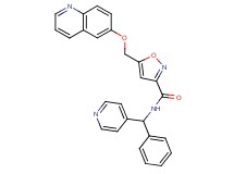N-[phenyl(4-pyridinyl)methyl]-5-[(6-quinolinyloxy)methyl]-3-isoxazolecarboxamide