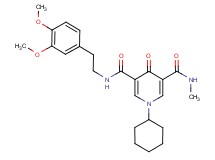 1-cyclohexyl-N-[2-(3,4-dimethoxyphenyl)ethyl]-N'-methyl-4-oxo-1,4-dihydro-3,5-pyridinedicarboxamide