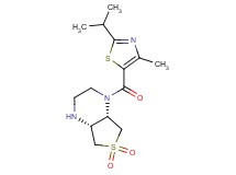 (4aR*,7aS*)-1-[(2-isopropyl-4-methyl-1,3-thiazol-5-yl)carbonyl]octahydrothieno[3,4-b]pyrazine 6,6-dioxide