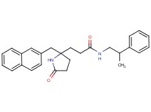 3-[2-(2-naphthylmethyl)-5-oxo-2-pyrrolidinyl]-N-(2-phenylpropyl)propanamide