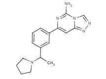 7-[3-(1-pyrrolidin-1-ylethyl)phenyl][1,2,4]triazolo[4,3-c]pyrimidin-5-amine