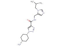 1-(cis-4-aminocyclohexyl)-N-[(1-isobutyl-1H-imidazol-5-yl)methyl]-1H-1,2,3-triazole-4-carboxamide