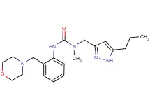 N-methyl-N'-[2-(morpholin-4-ylmethyl)phenyl]-N-[(5-propyl-1H-pyrazol-3-yl)methyl]urea