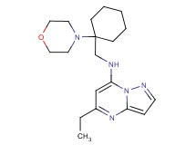 5-ethyl-N-{[1-(4-morpholinyl)cyclohexyl]methyl}pyrazolo[1,5-a]pyrimidin-7-amine