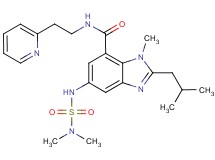 5-{[(dimethylamino)sulfonyl]amino}-2-isobutyl-1-methyl-N-[2-(2-pyridinyl)ethyl]-1H-benzimidazole-7-carboxamide