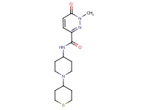 1-methyl-6-oxo-N-[1-(tetrahydro-2H-thiopyran-4-yl)piperidin-4-yl]-1,6-dihydropyridazine-3-carboxamide