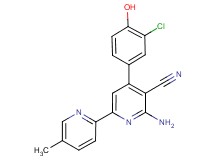 6-amino-4-(3-chloro-4-hydroxyphenyl)-5'-methyl-2,2'-bipyridine-5-carbonitrile