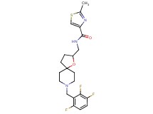 2-methyl-N-{[8-(2,3,6-trifluorobenzyl)-1-oxa-8-azaspiro[4.5]dec-2-yl]methyl}-1,3-thiazole-4-carboxamide