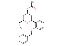 N-{(2S*,4R*,6S*)-2-[2-(benzyloxy)phenyl]-6-ethyltetrahydro-2H-pyran-4-yl}acetamide