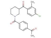 1-(4-{[3-(4-chloro-2-methylbenzoyl)-1-piperidinyl]carbonyl}phenyl)ethanone