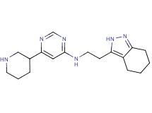 6-piperidin-3-yl-N-[2-(4,5,6,7-tetrahydro-2H-indazol-3-yl)ethyl]pyrimidin-4-amine
