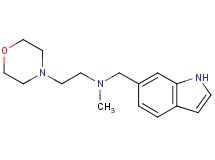 N-(1H-indol-6-ylmethyl)-N-methyl-2-(4-morpholinyl)ethanamine bis(trifluoroacetate)